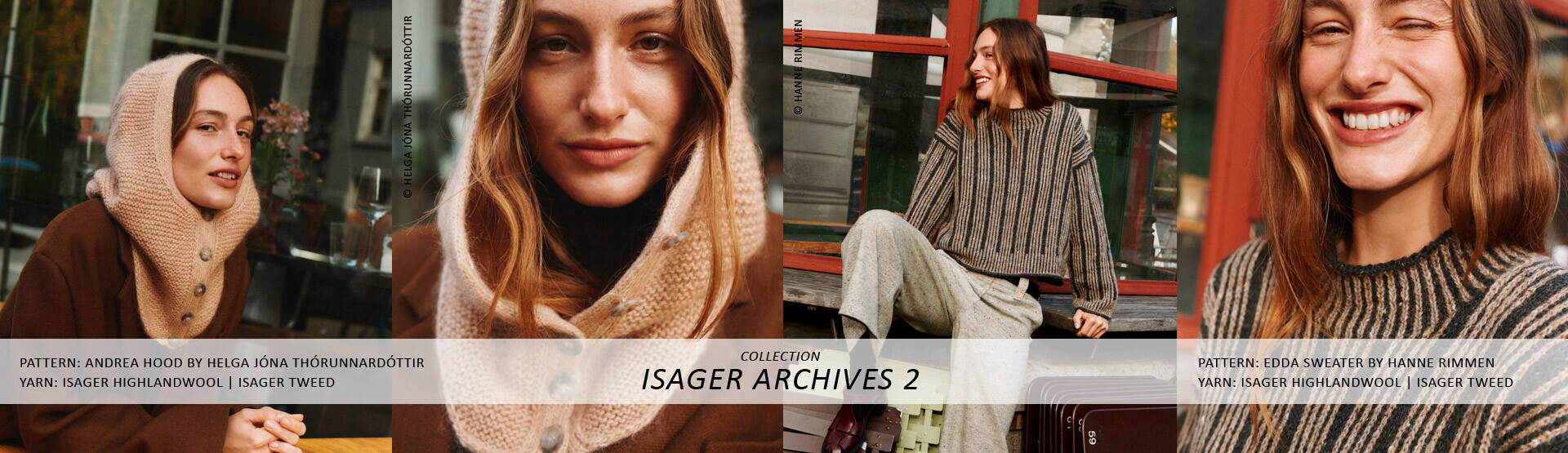 Isager Archive 2 Collection | Pattern: Andrea Hood & Edda Sweater