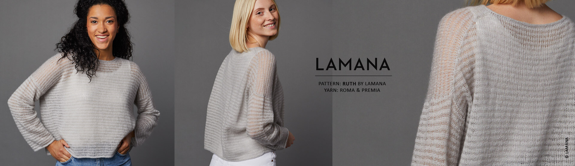 Pattern: Ruth by Lamana  // Yarn: Roma & Premia by Lamana