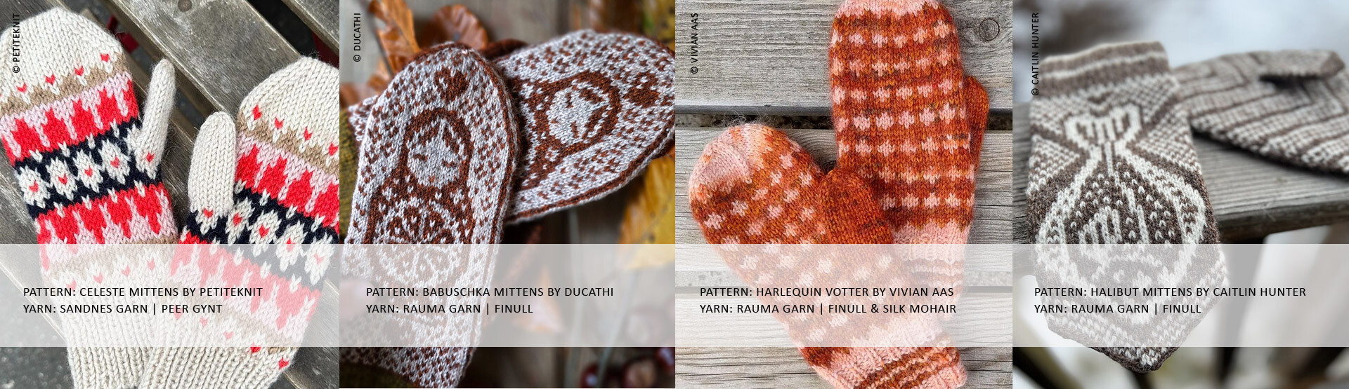 Winterliche Handschuhe aus Rauma Finull // Sandnes Garn Peer Gynt