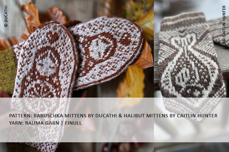 Winterliche Handschuhe aus Rauma Finull // Sandnes Garn Peer Gynt