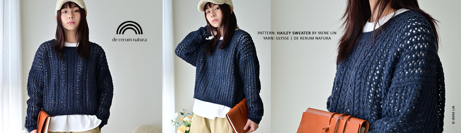 Pattern: Hailey Sweater by Irene Lin YARN: Ulysse | De Rerum Natura