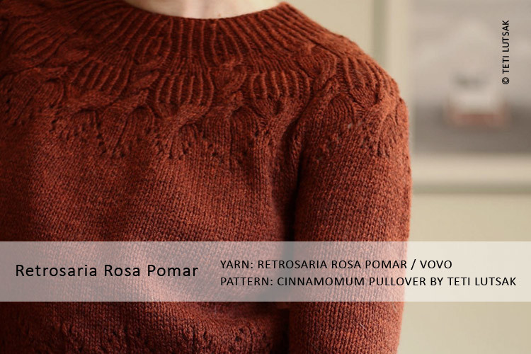 Retrosaria Rosa Pomar - Vovo /  Cinnamomum Pullover by Teti Lutsak