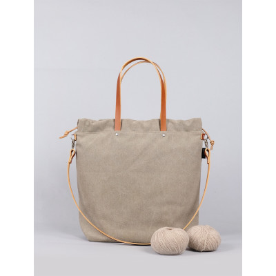 Project Bag Canvas L Taupe