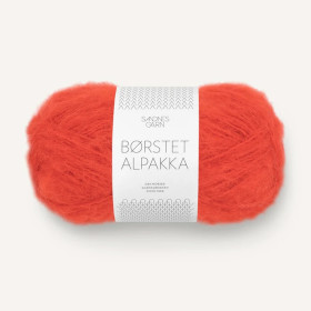 Børstet Alpakka 3819 Spicy Orange