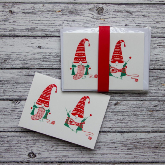 Two Knit Gnome Card