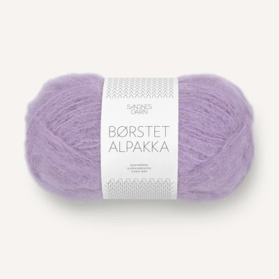 Børstet Alpakka 5043 Lilla