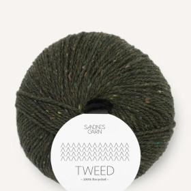 Tweed Recycled 9585 OLIVENGRØNN