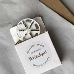 "Refresh Your Knit With PetiteKnit" - Replacement blades