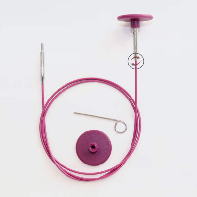 Swivel Stainless Steel Cable Purple