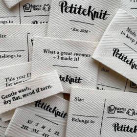 Textillabel "What a greate sweater - I made it! large
