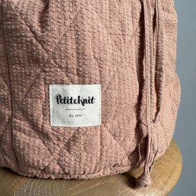 Get Your Knit Together Bag Small - Praline Seersucker