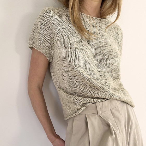 Yarn KIT | Plain Yoke Tee 22 Solo von LeKnit