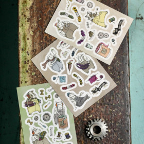 Sheepy Stickers by Katie Green