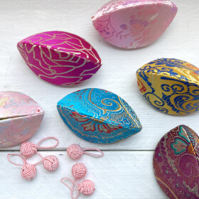 Dumpling Case and Pink Stitch Markers