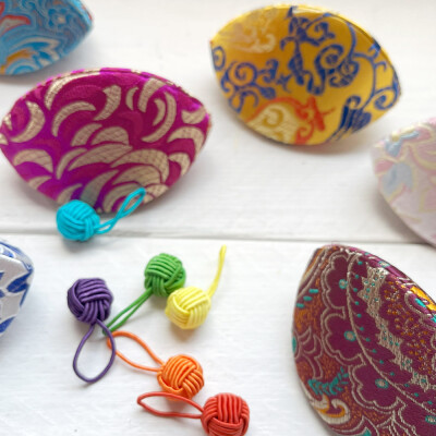 Dumpling Case and Coloured Stitch Markers