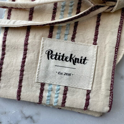 Knitters Needle Case - To Go - Seersucker Twin Stripe