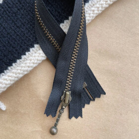 Zipper 23 cm - Black