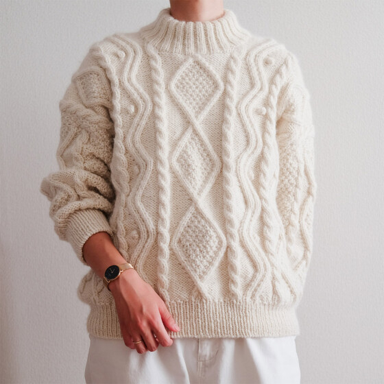 Wollpaket | Diamond aran sweater