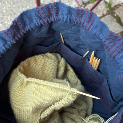 Knitters Project Bag - Night Shadow