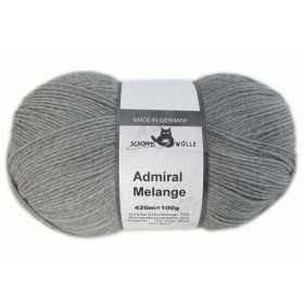 Admiral 4fach- Melange Graumelange