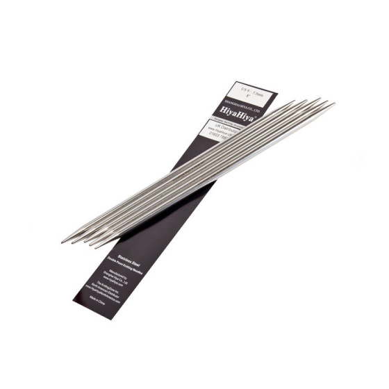 Steel Double Pointed Needles 15 cm/6 - 2,25 mm