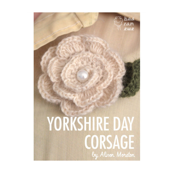 Yorkshire day corsage by Alison Moreton