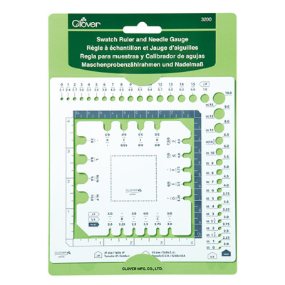 Clover Swatch ruler and gauge