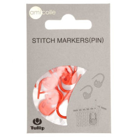 Stitch Markers, Pin - Tulip, orange