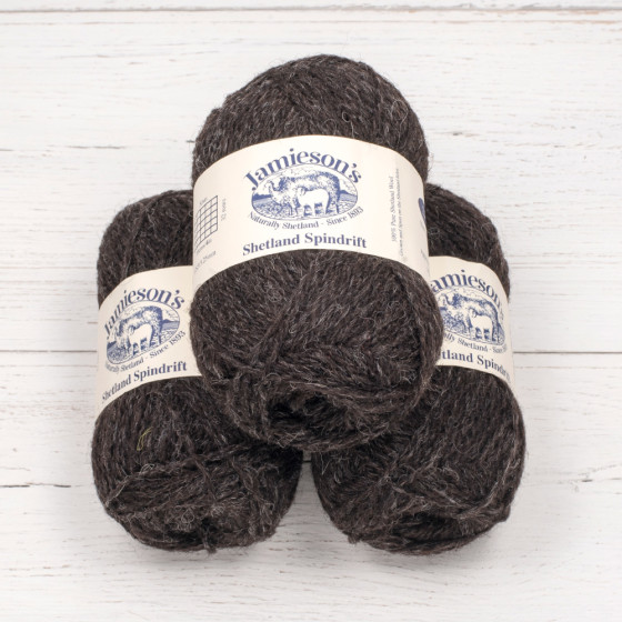 Jamiesons Spindrift - 101 Shetland Black (Natural Black)