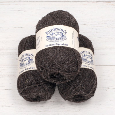 Jamiesons Spindrift - Shetland Black (Natural Black)