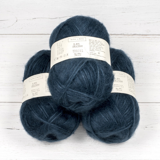 Le Gros Silk & Mohair - Dark Blue Turquoise